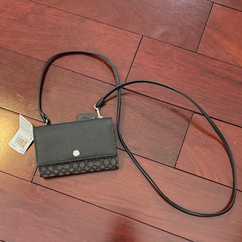 Coach Black and Gray Crossbody Bag